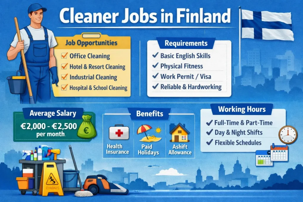 Cleaner Jobs in Finland with Visa Sponsorship 2026