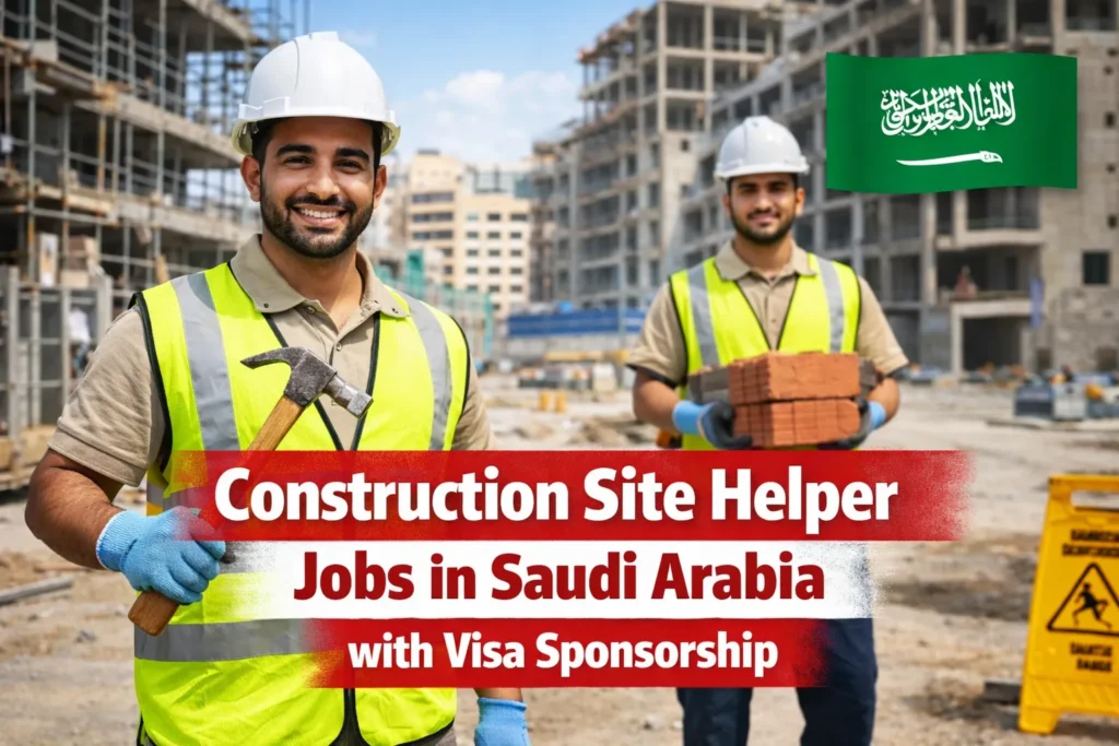 Construction Site Helper Jobs in Saudi Arabia with Visa Sponsorship 2026
