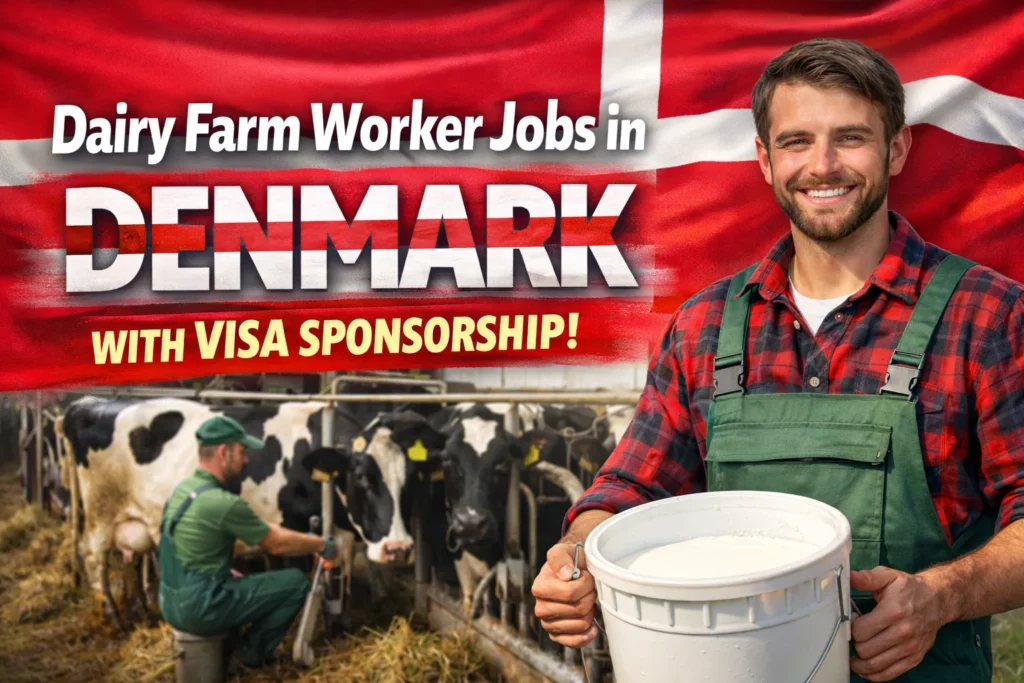 Dairy Farm Worker Jobs in Denmark with Visa Sponsorship 2026