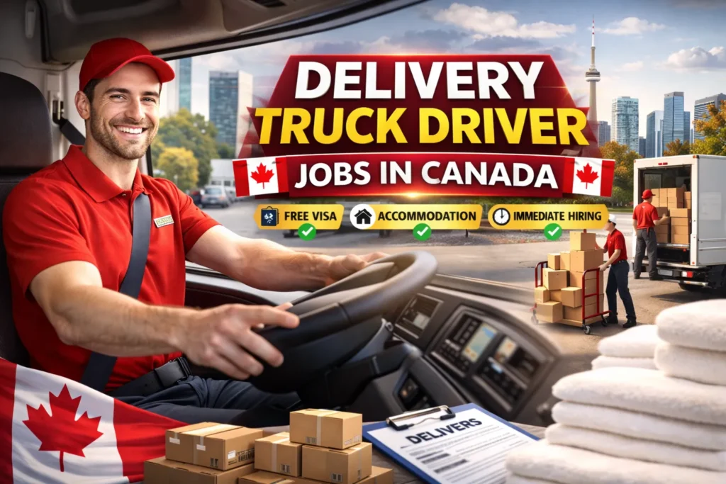 Delivery Truck Driver Jobs in Canada with Visa Sponsorship 2026