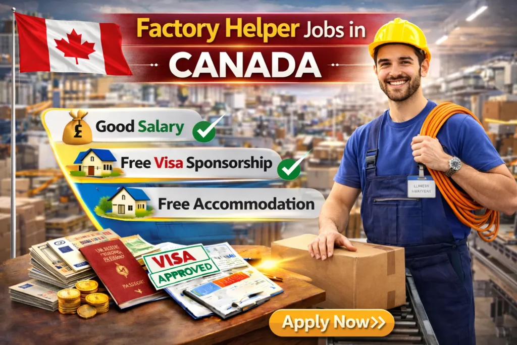Factory Helper Jobs in Canada with Visa Sponsorship 2026