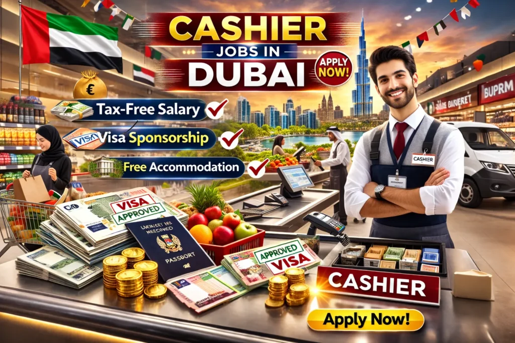 Cashier Jobs in Dubai with Visa Sponsorship 2026