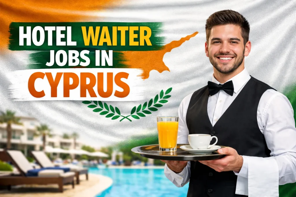 Hotel Waiter Jobs in Cyprus with Visa Sponsorship 2026