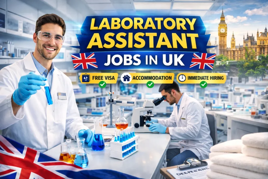 Laboratory Assistant Jobs in UK with Visa Sponsorship 2026