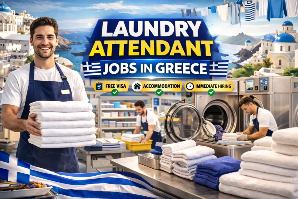 Laundry Attendant Jobs in Greece with Visa Sponsorship 2026