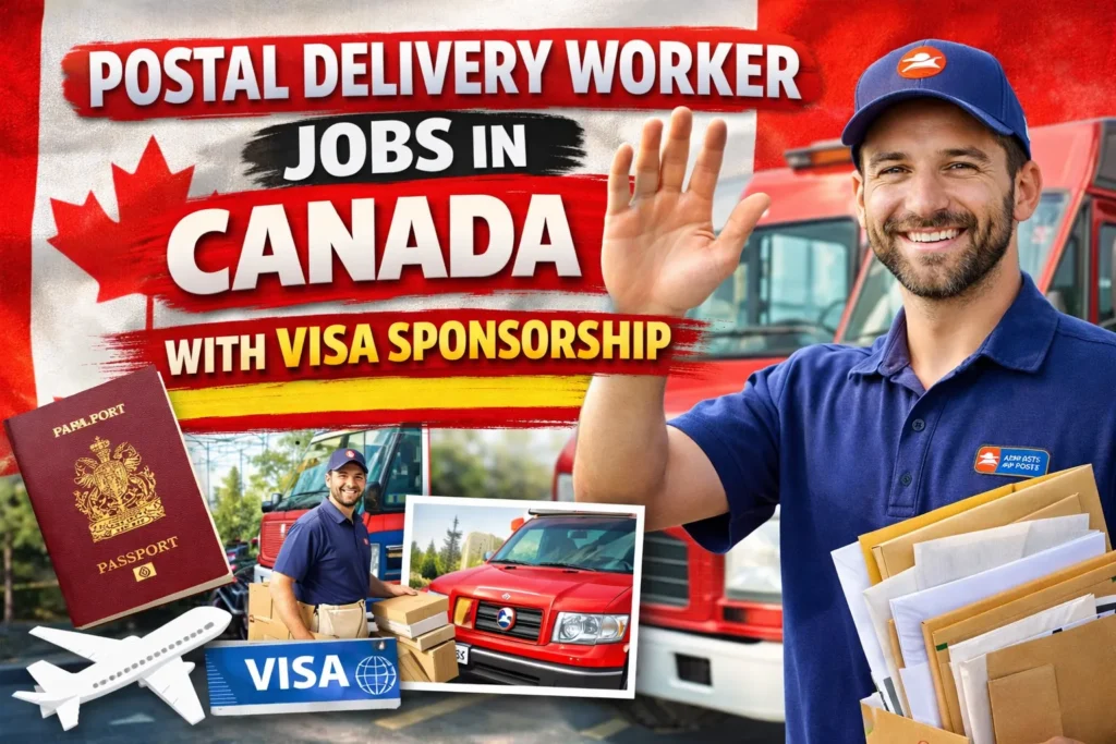 Postal Delivery Worker Jobs in Canada with Visa Sponsorship 2026