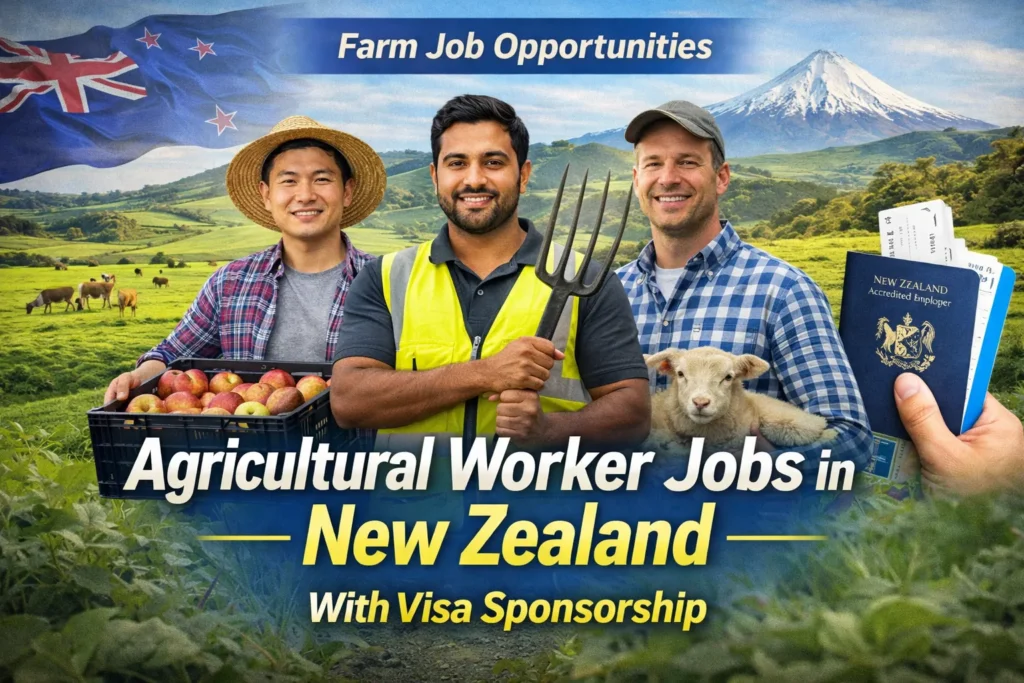Agricultural Worker Jobs in New Zealand with Visa Sponsorship 2026
