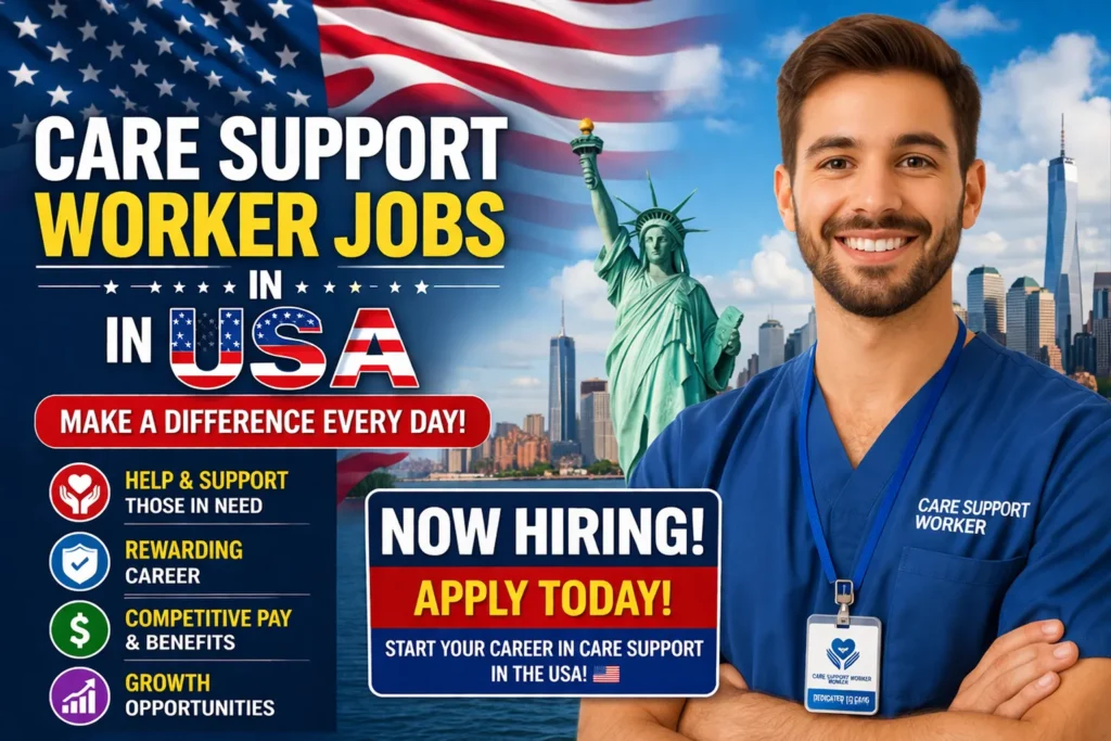 Care Support Worker Jobs in USA with Visa Sponsorship 2026