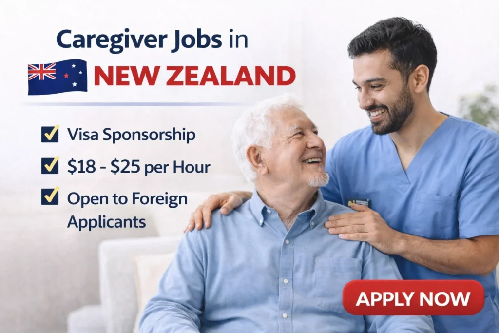 Caregiver Jobs in New Zealand with Visa Sponsorship 2026