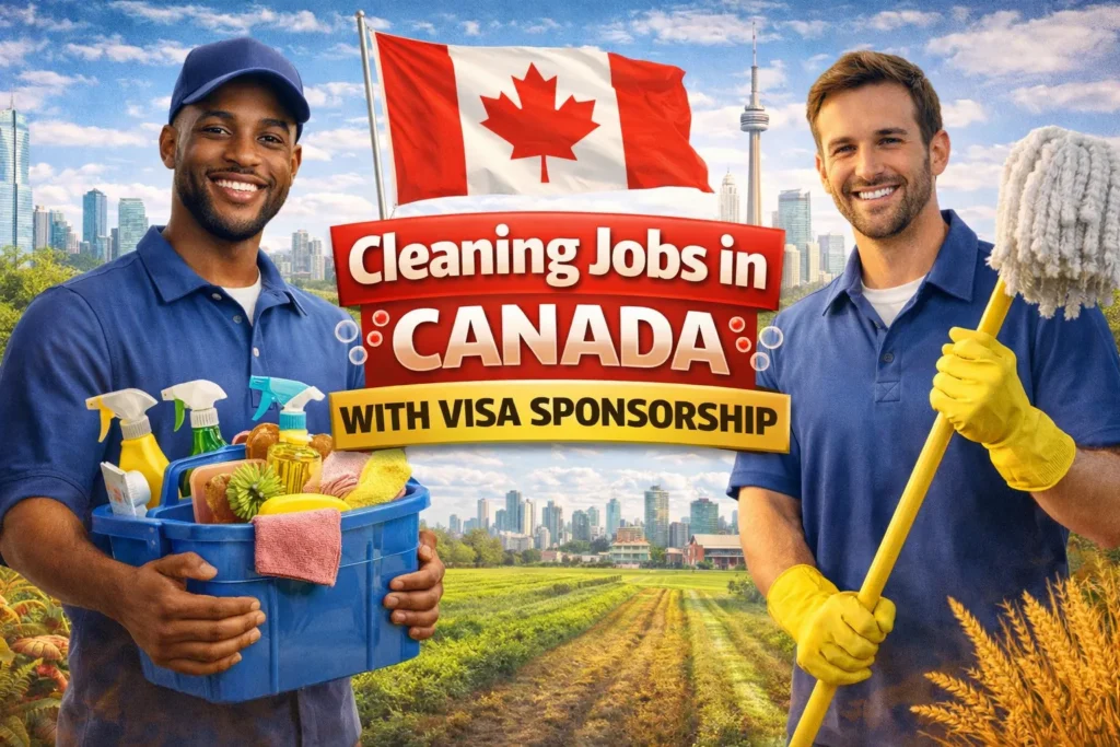 Cleaning Jobs in Canada with Visa Sponsorship 2026