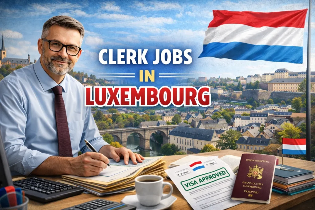 Clerk Jobs in Luxembourg with Visa Sponsorship 2026