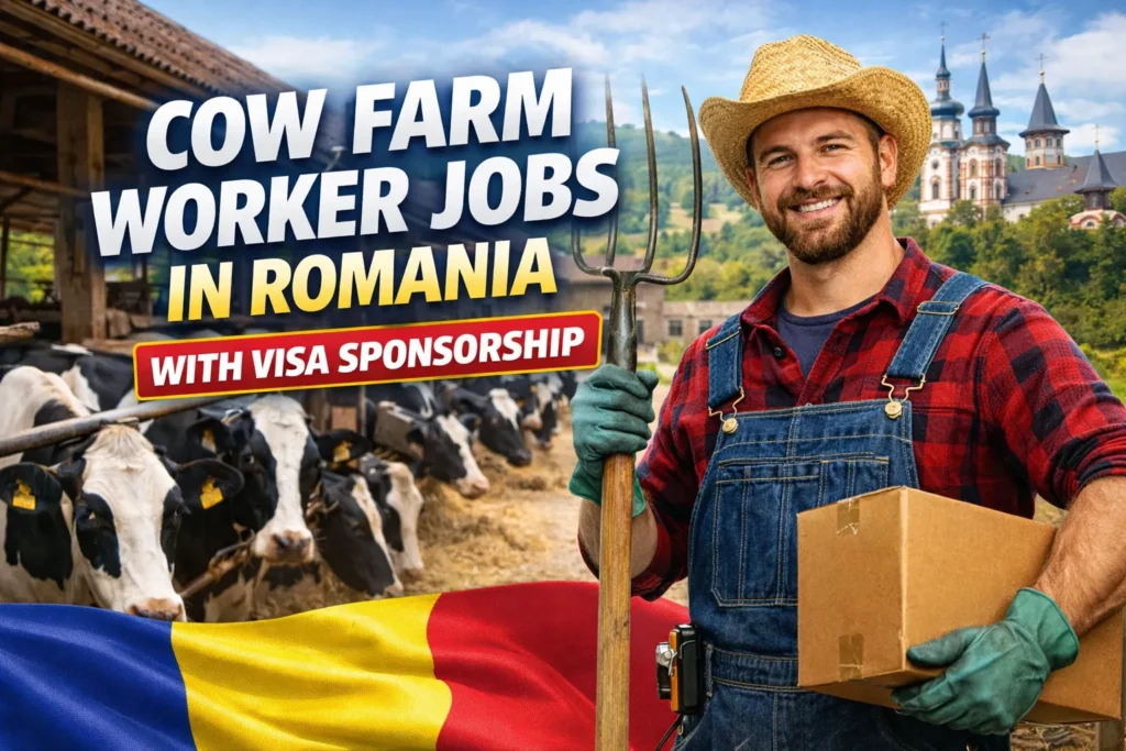 Cow Farm Worker Jobs in Romania with Visa Sponsorship 2026