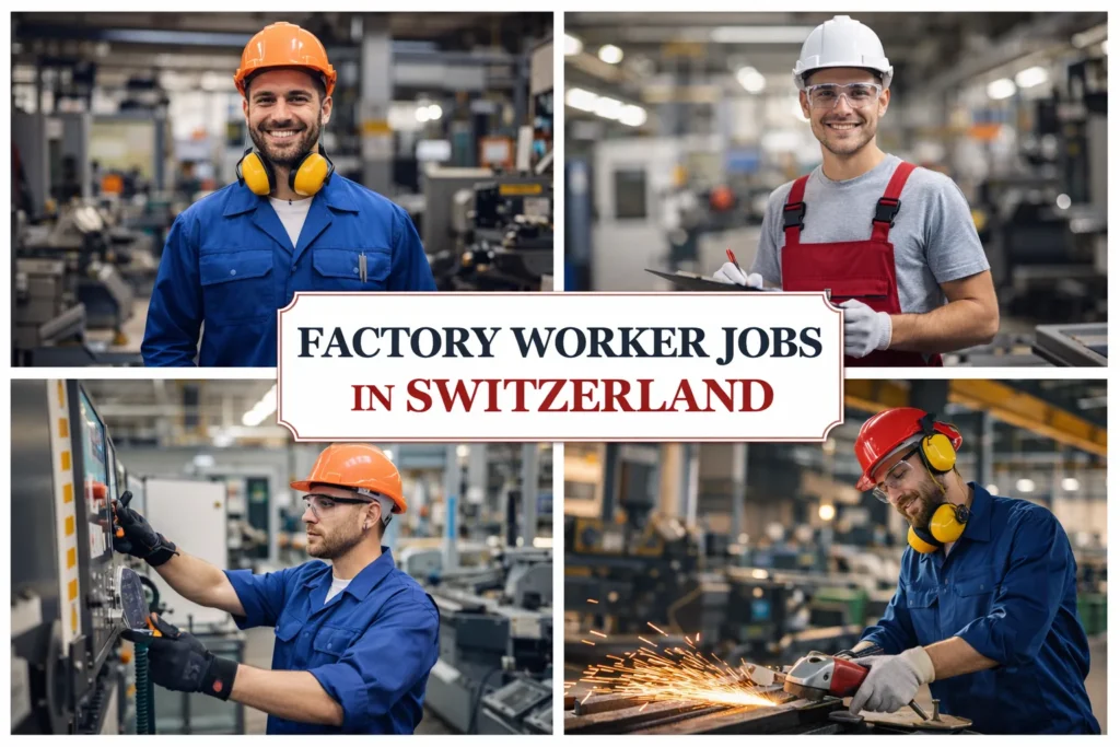 Factory Worker Jobs in Switzerland with Visa Sponsorship 2026