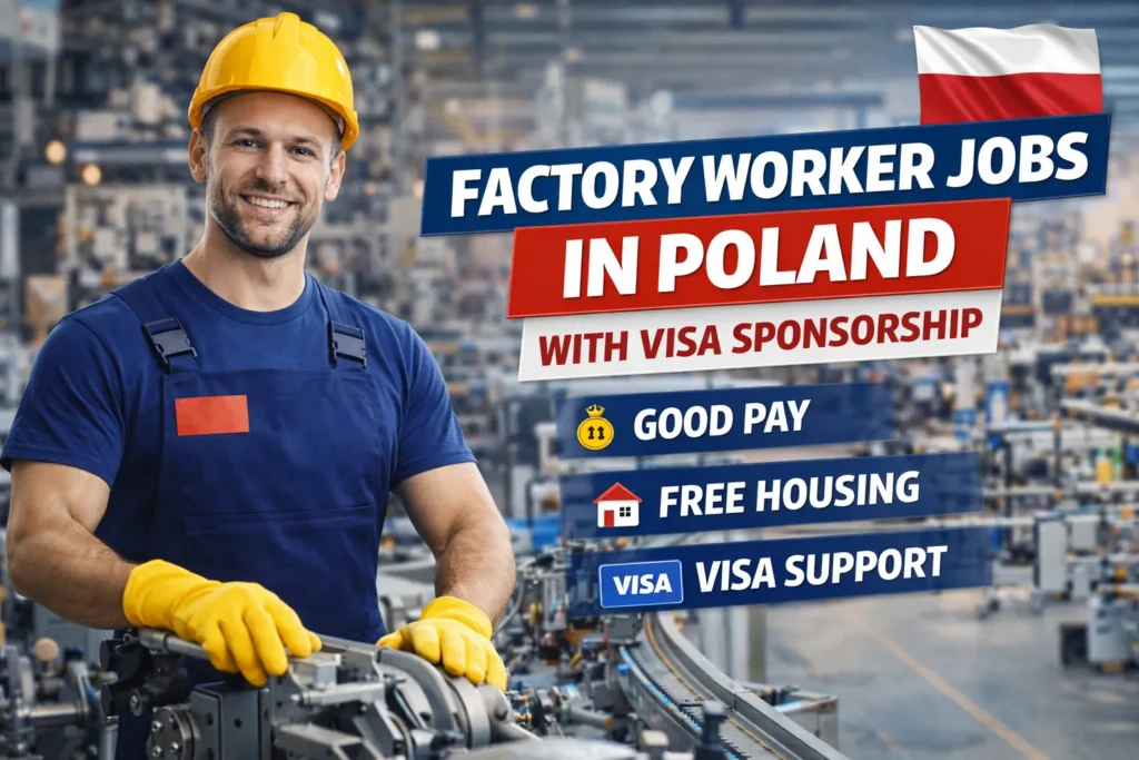 Factory Worker Jobs in Poland with Visa Sponsorship 2026