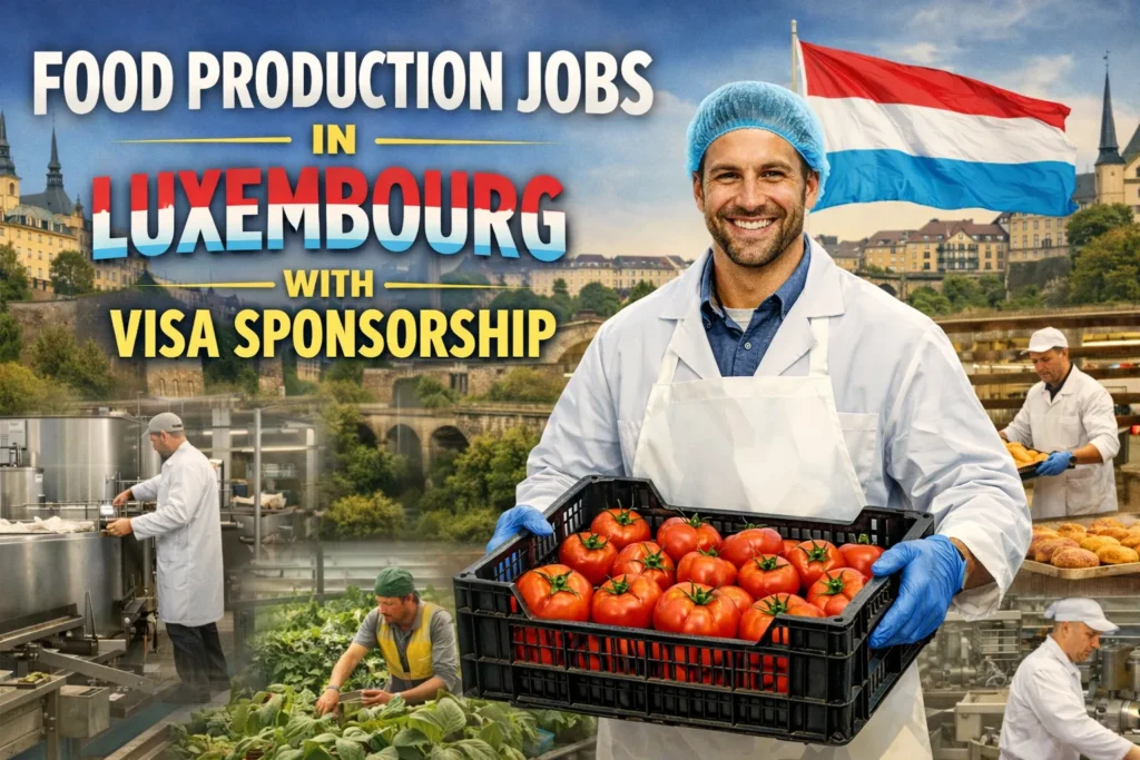 Food Production Jobs in Luxembourg with Visa Sponsorship 2026