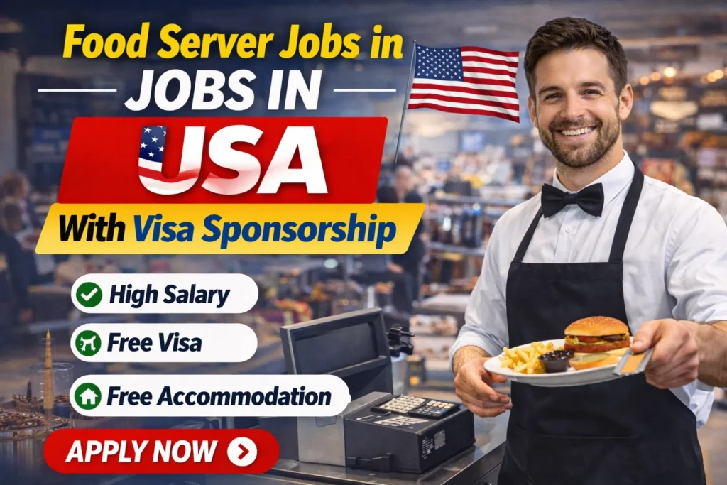 Food Server Jobs in USA with Visa Sponsorship 2026