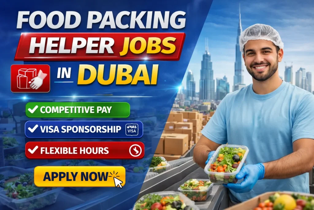 Food Packing Helper Jobs in Dubai with Visa Sponsorship 2026