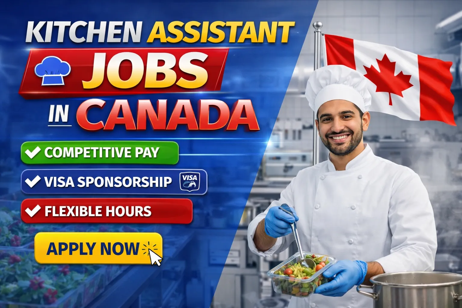 Kitchen Assistant Jobs in Canada with Visa Sponsorship 2026