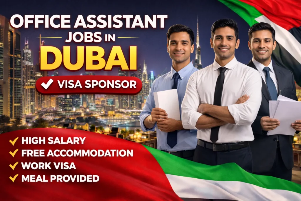 Office Assistant Jobs in Dubai with Visa Sponsorship 2026