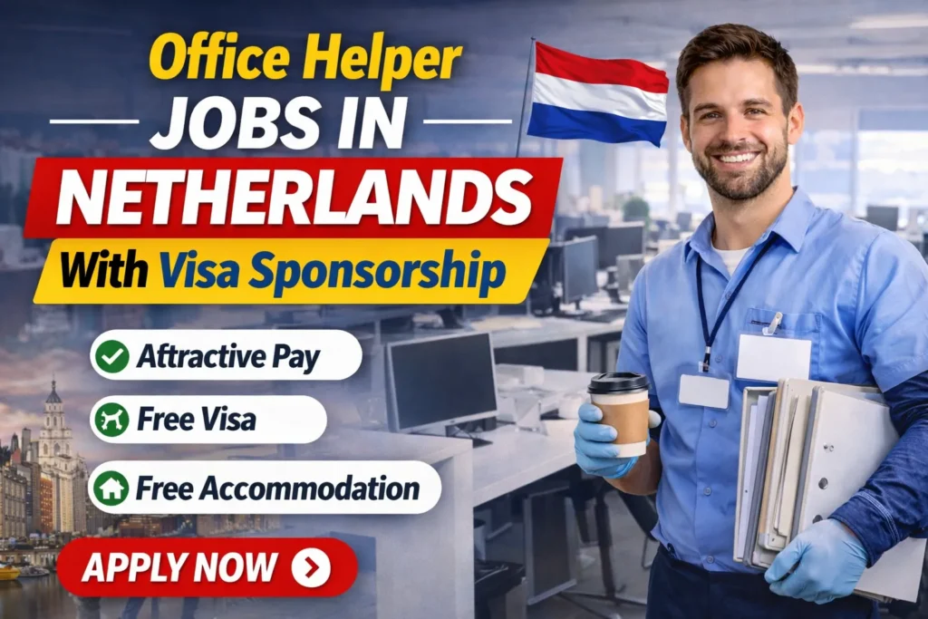 Office Helper Jobs in Netherlands with Visa Sponsorship 2026