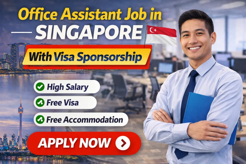 Office Assistant Job in Singapore with Visa Sponsorship 2026