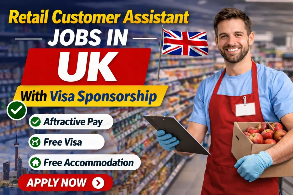 Retail Customer Assistant Jobs in UK with Visa Sponsorship 2026