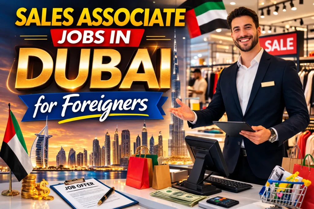 Sales Associate Jobs in Dubai for Foreigners with Work Visa 2026