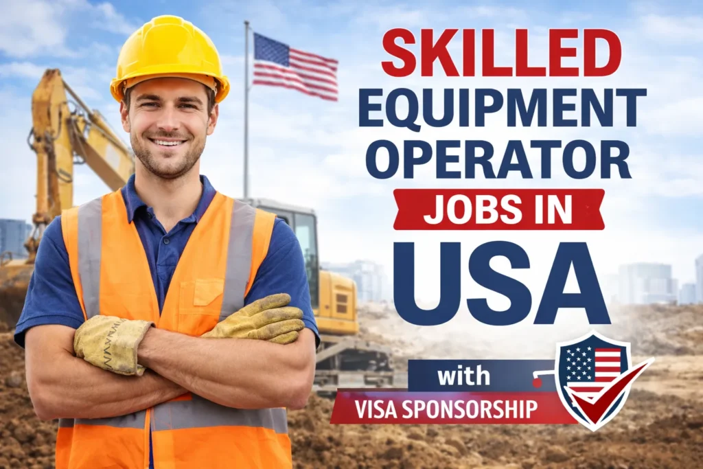 Skilled Equipment Operator Jobs in USA with Visa Sponsorship 2026
