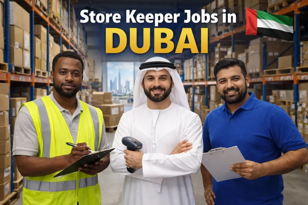 Store Keeper Jobs in Dubai with Visa Sponsorship 2026