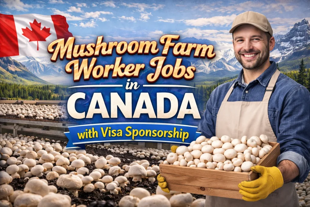 Mushroom Farm Worker Jobs in Canada with Visa Sponsorship 2026