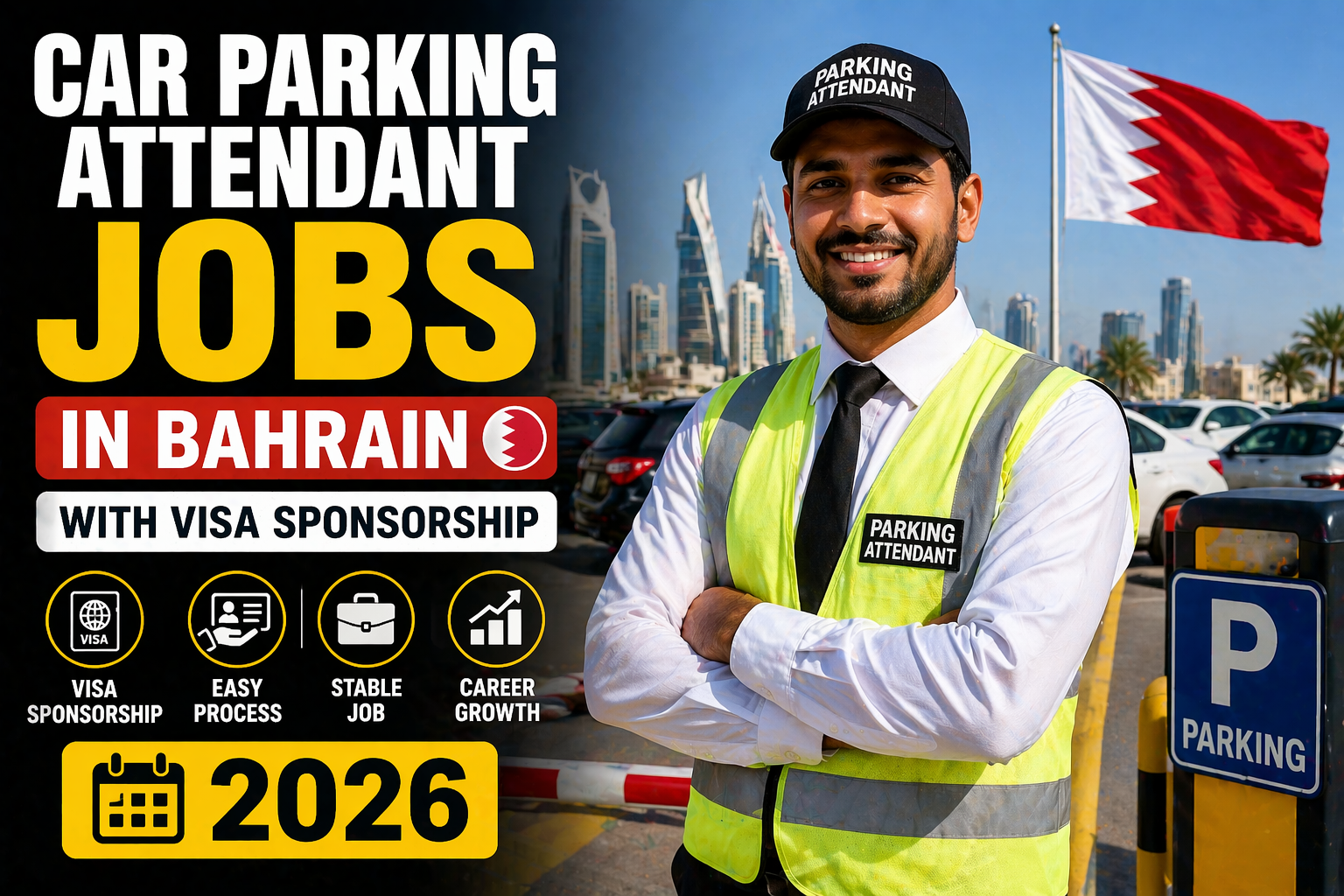Car Parking Attendant Jobs in Bahrain with Visa Sponsorship 2026