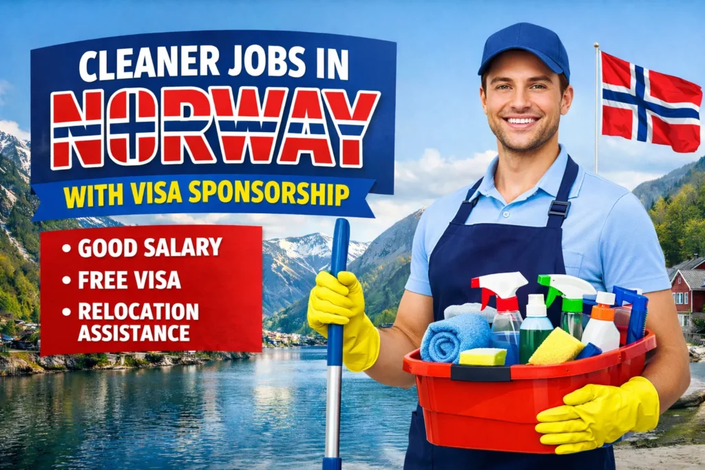 Cleaner Jobs in Norway with Visa Sponsorship 2026