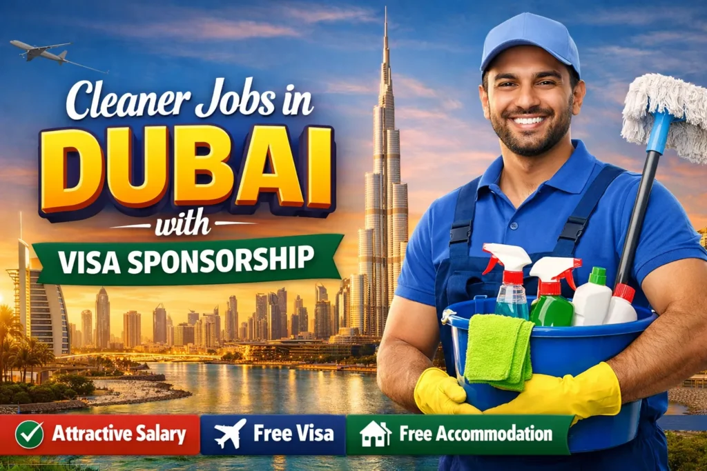 Cleaner Jobs in Dubai with Visa Sponsorship 2026