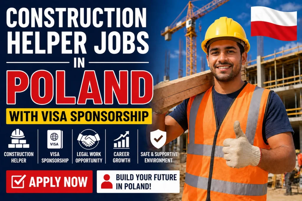 Construction Helper Jobs in Poland with Visa Sponsorship 2026