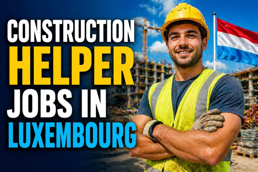 Construction Helper Jobs in Luxembourg with Visa Sponsorship 2026 (€3,200 Salary)