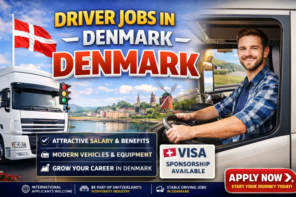 Driver Jobs in Denmark with Visa Sponsorship 2026