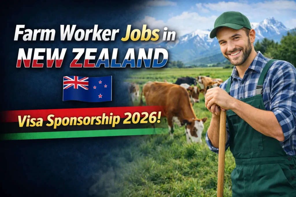 Farm Worker Jobs in New Zealand with Visa Sponsorship 2026