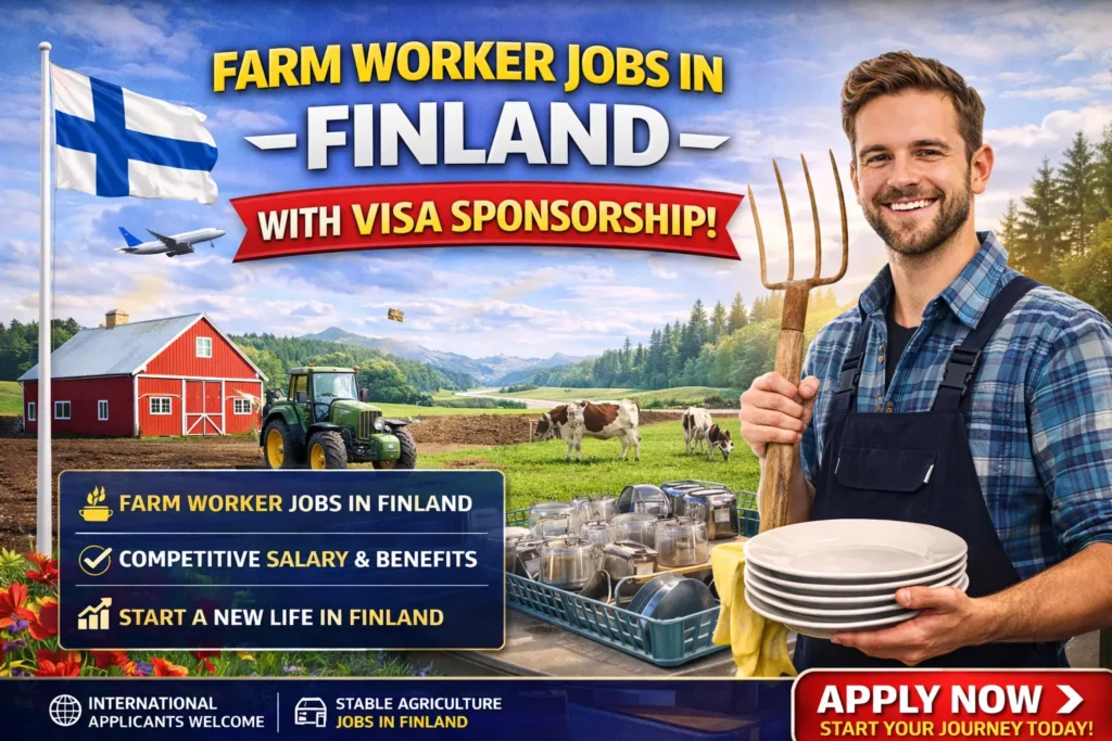 Farm Worker Jobs in Finland with Visa Sponsorship 2026
