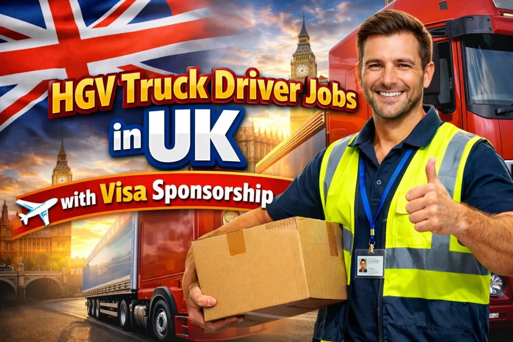 HGV Truck Driver Jobs in UK with Visa Sponsorship 2026