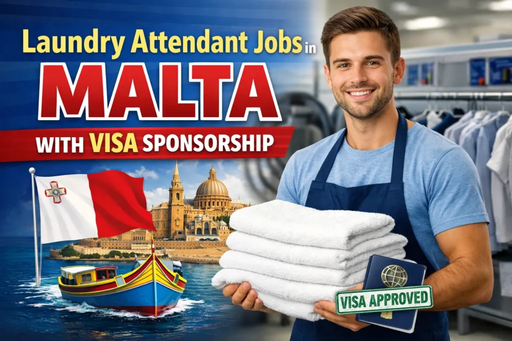 Laundry Attendant Jobs in Malta with Visa Sponsorship 2026