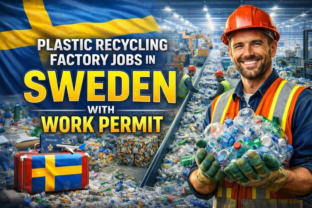 Plastic Recycling Factory Jobs in Sweden with Work Permit 2026