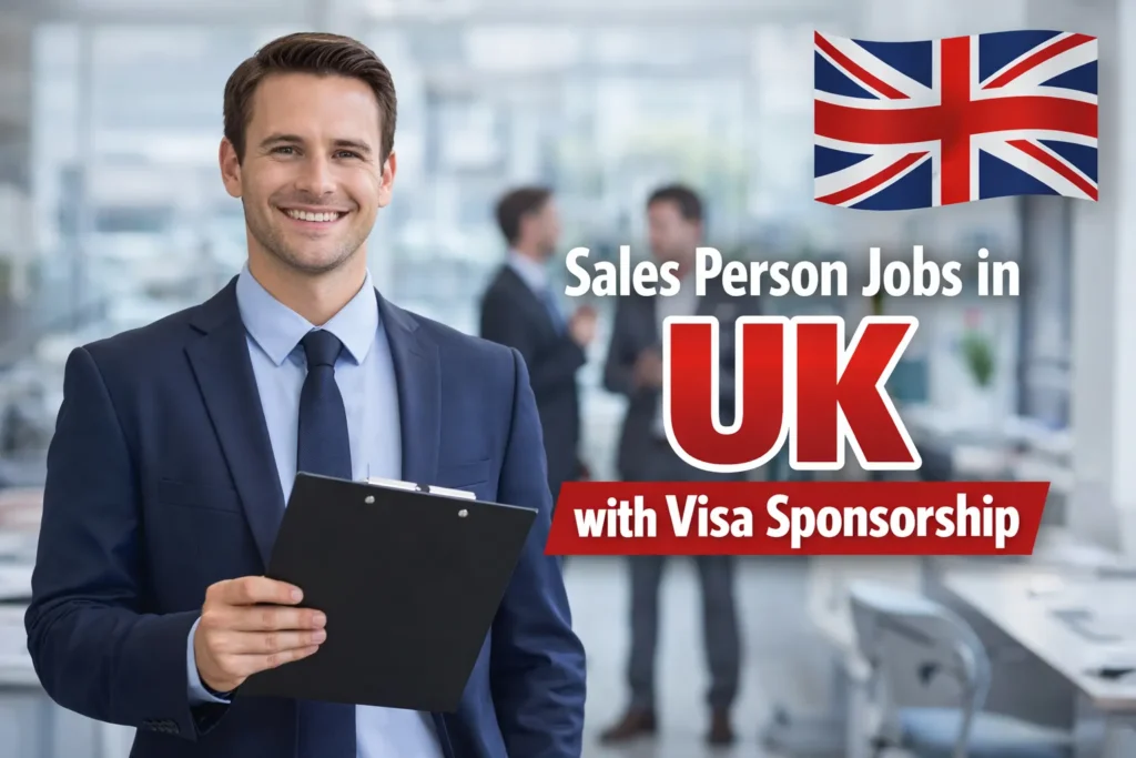 Sales Person Jobs in UK with Visa Sponsorship 2026
