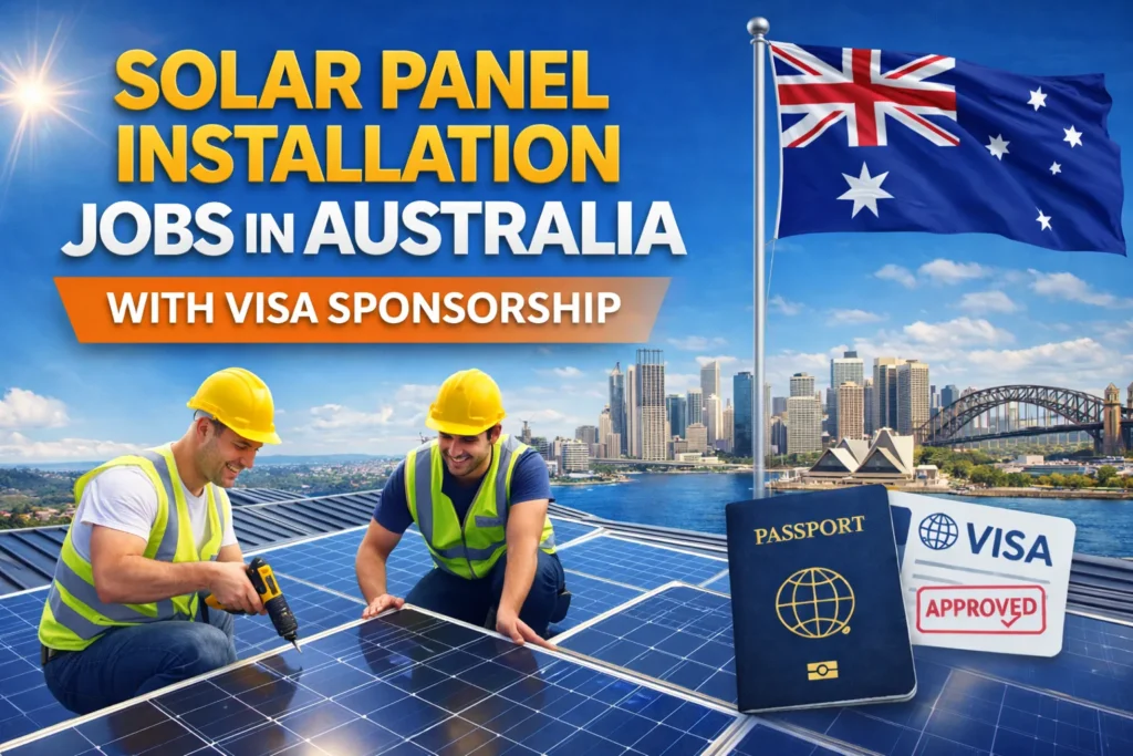 Solar Panel Installation Jobs in Australia with Visa Sponsorship 2026