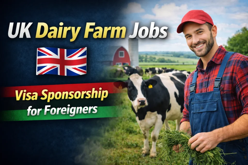UK Dairy Farm Jobs with Visa Sponsorship for Foreigners 2026