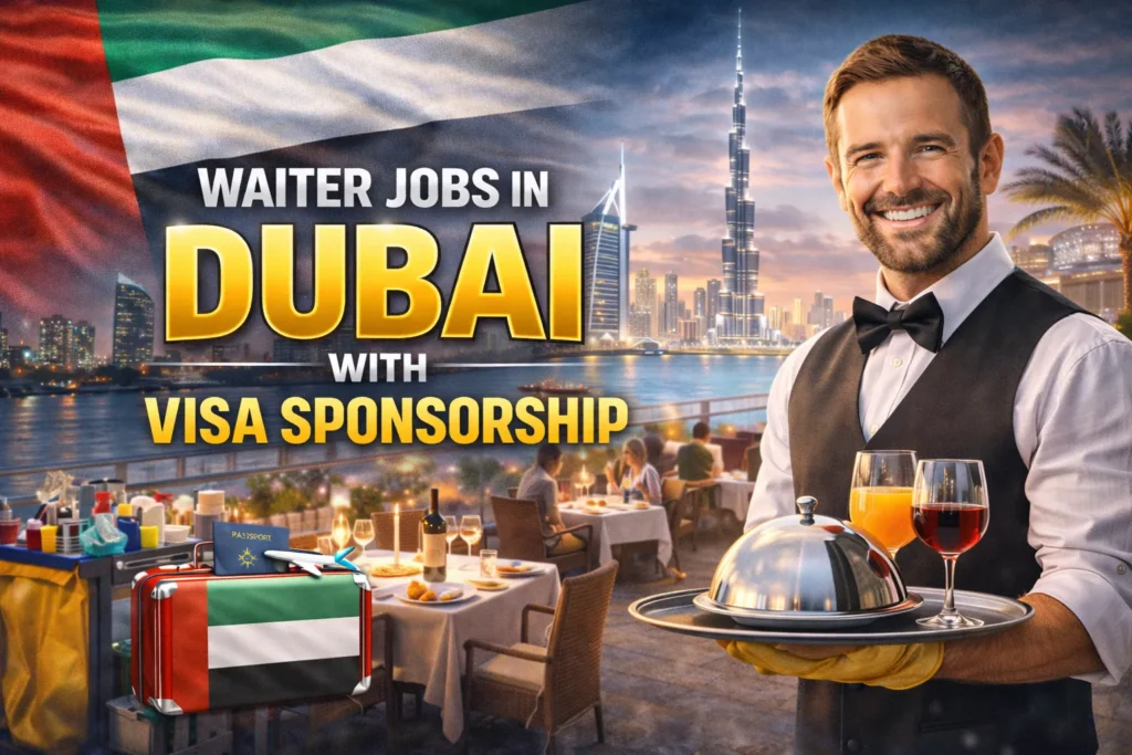 Waiter Jobs in Dubai with Visa Sponsorship 2026