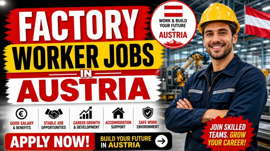 Factory Worker Jobs in Austria with Visa Sponsorship 2026