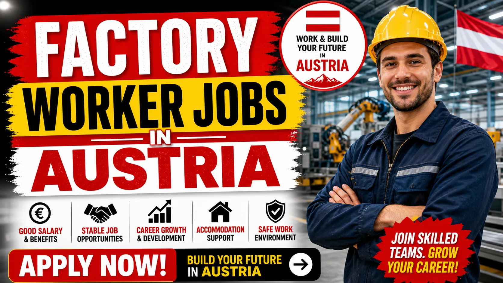 Factory Worker Jobs in Austria with Visa Sponsorship 2026