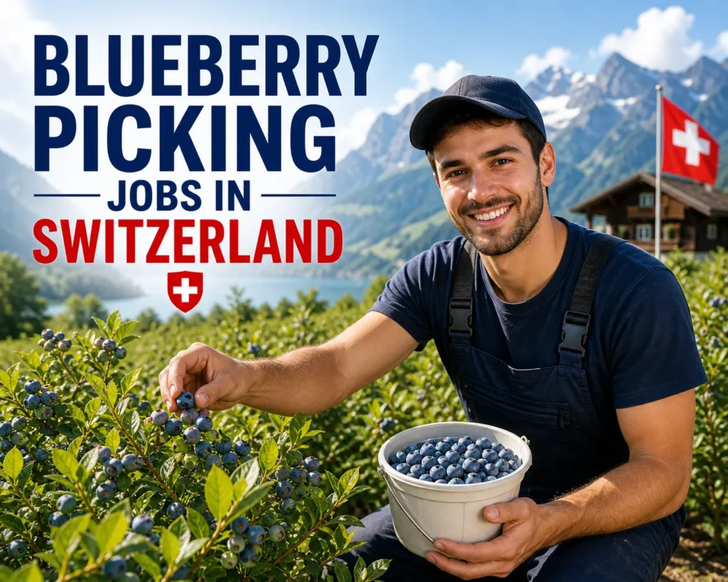 Blueberry Picking Jobs in Switzerland with Visa Sponsorship 2026