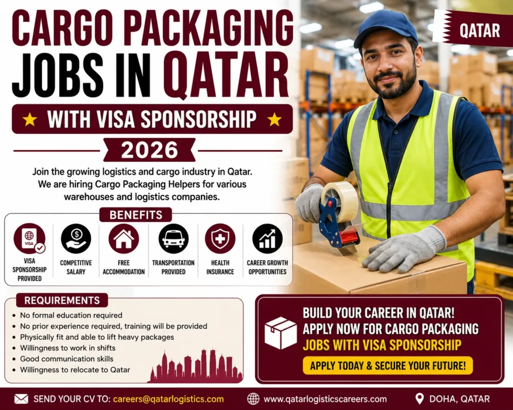 Cargo Packaging Jobs in Qatar with Visa Sponsorship 2026