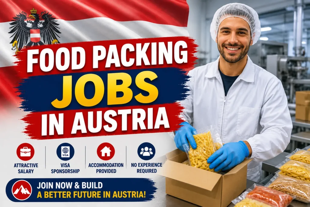 Food Packing Jobs in Austria with Visa Sponsorship 2026